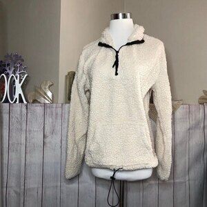 No Boundaries sz JR L Fluffy Quarter Zip Pullover